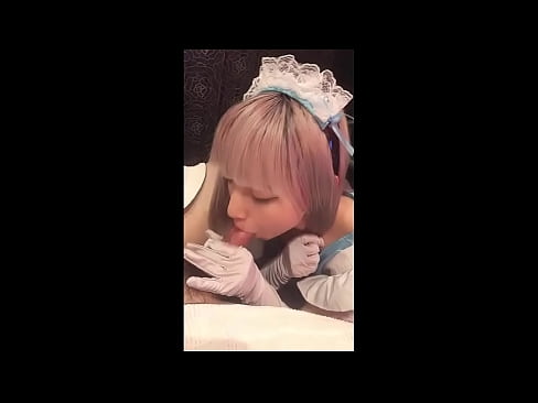 ❤️ Japanese Idol [mayuka], kostum pelayan Prancis, bagian 1, blowjob dan brengsek dengan lotion ☑  Sex pada kami ️❤