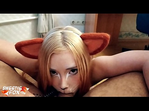 ❤️ Kitsune menelan kontol dan cum di mulutnya ☑  Sex pada kami ️❤